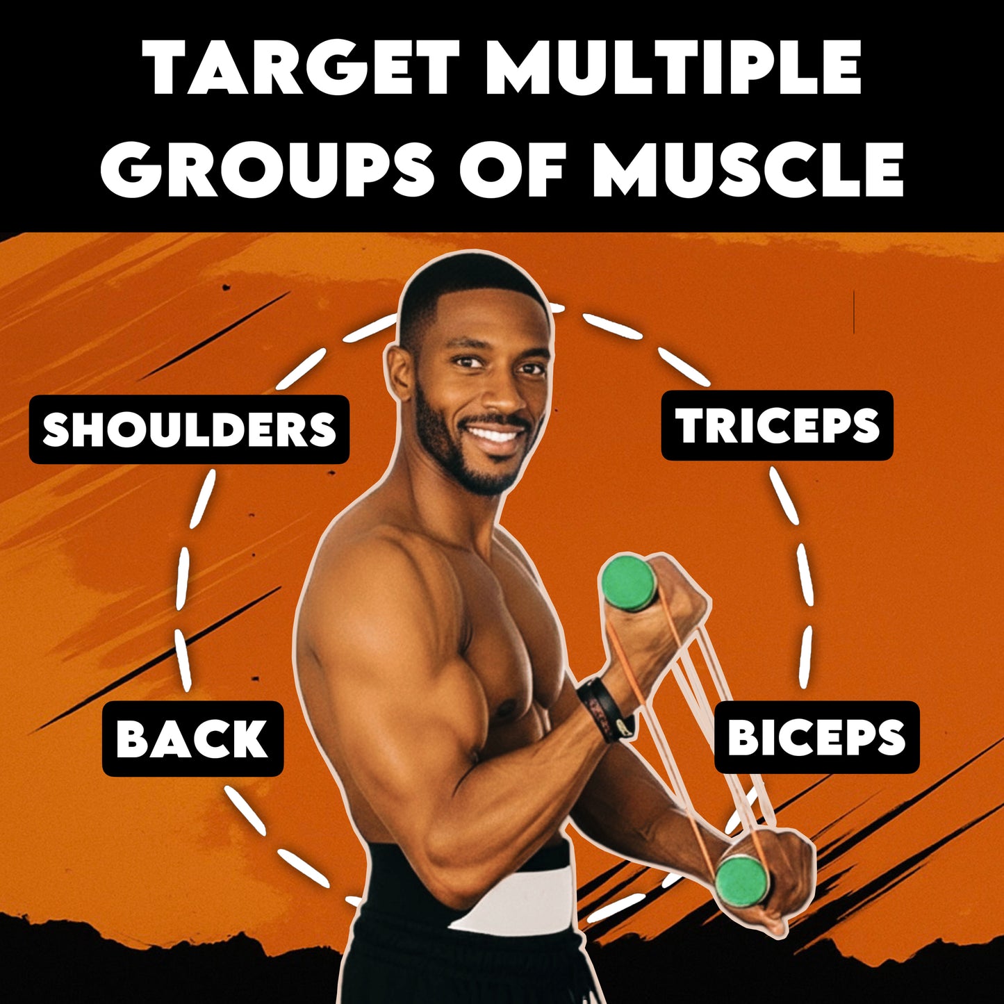 RipStick Bundle ( Sets of Bands + Muscle Building Program + User Guide )