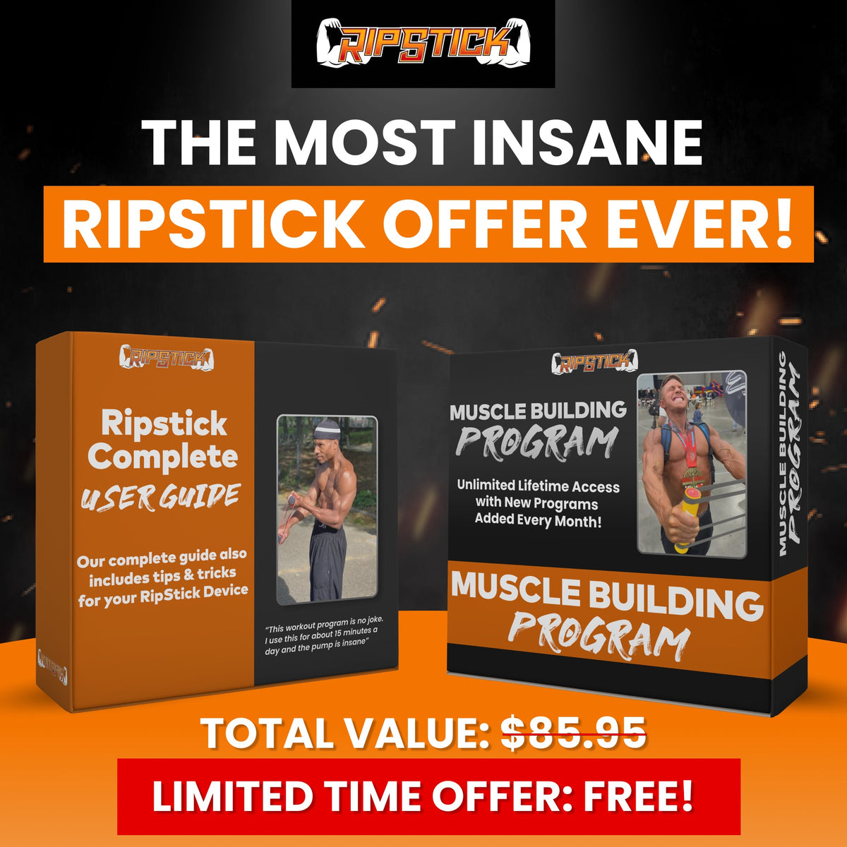 RIPSTICK: Portable Home Gym for Strength Training - Full Body Workout ...
